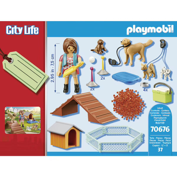 Playmobil - City Life - Set cadeau Educatrice et chiens