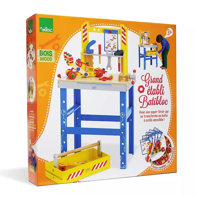 Grand établi Batibloc en bois - Vilac