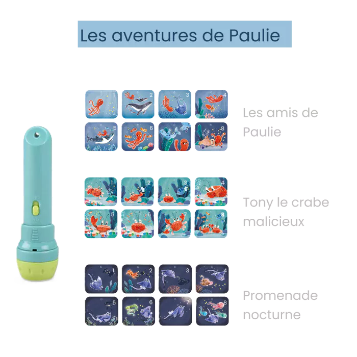 Lampe à histoires Les aventures de Paulie - Moulin Roty