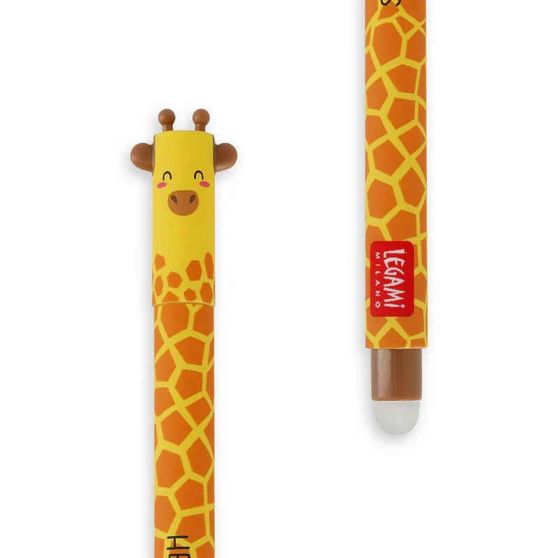 Legami - Stylo à encre gel effaçable - Girafe