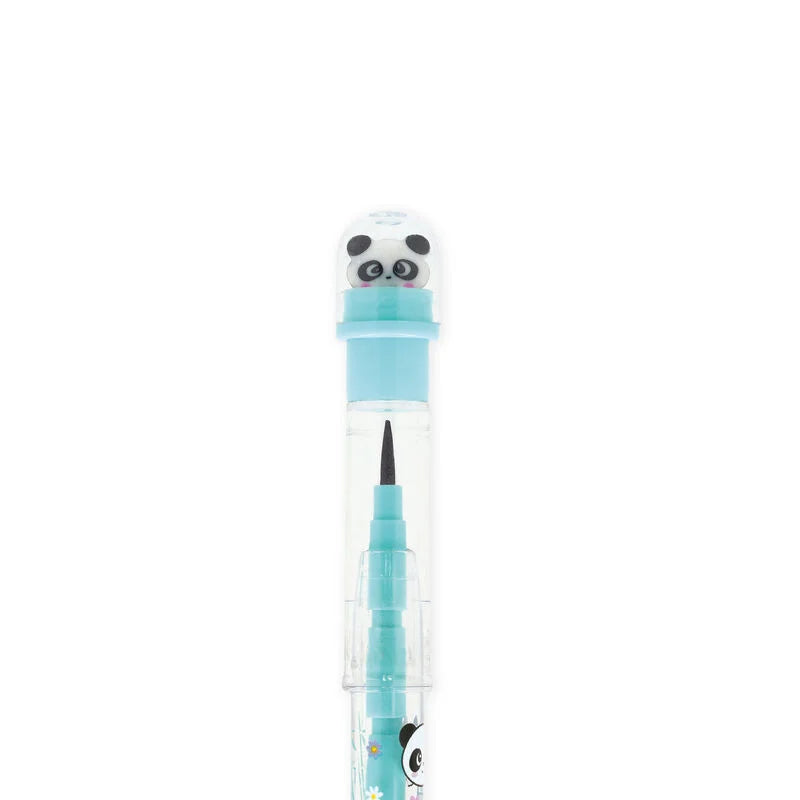 Legami - Crayon à papier empilable avec gomme - Panda