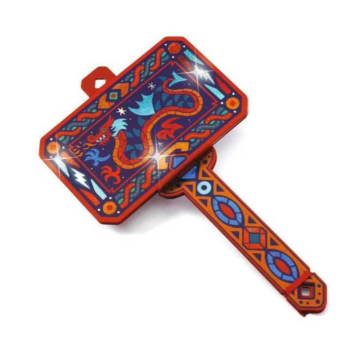 Bouclier et marteau à métalliser Comme un Viking - Coffret DIY - Djeco