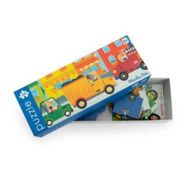 Puzzle 24 pièces Les véhicules - Les Popipop - Moulin Roty