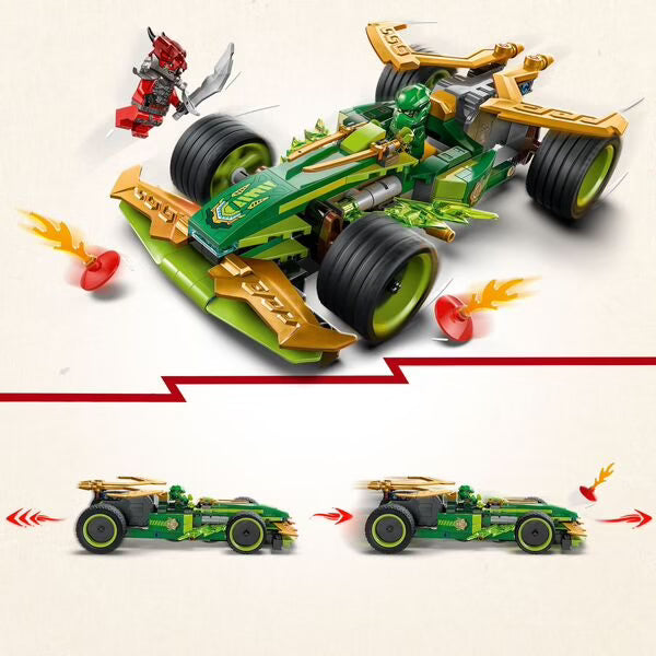 LEGO - Ninjago - La voiture de course à rétrofriction de Lloyd