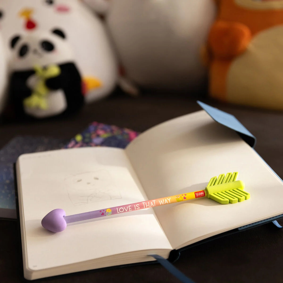 Legami - Crayon avec deux Gommes Parfumées - Go Cupid!