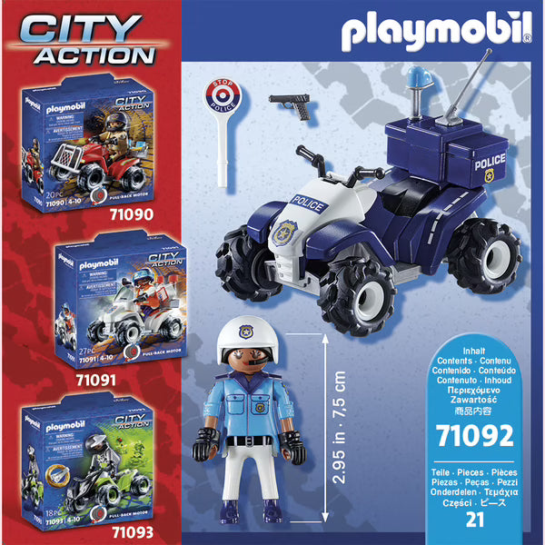Playmobil - City Action - Policier et Quad