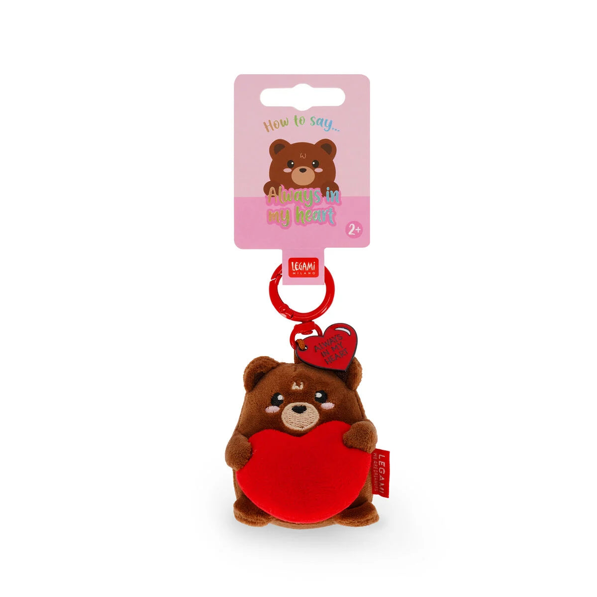Legami - Porte-clés en Peluche Teddy Bear - Tiny Super Soft!