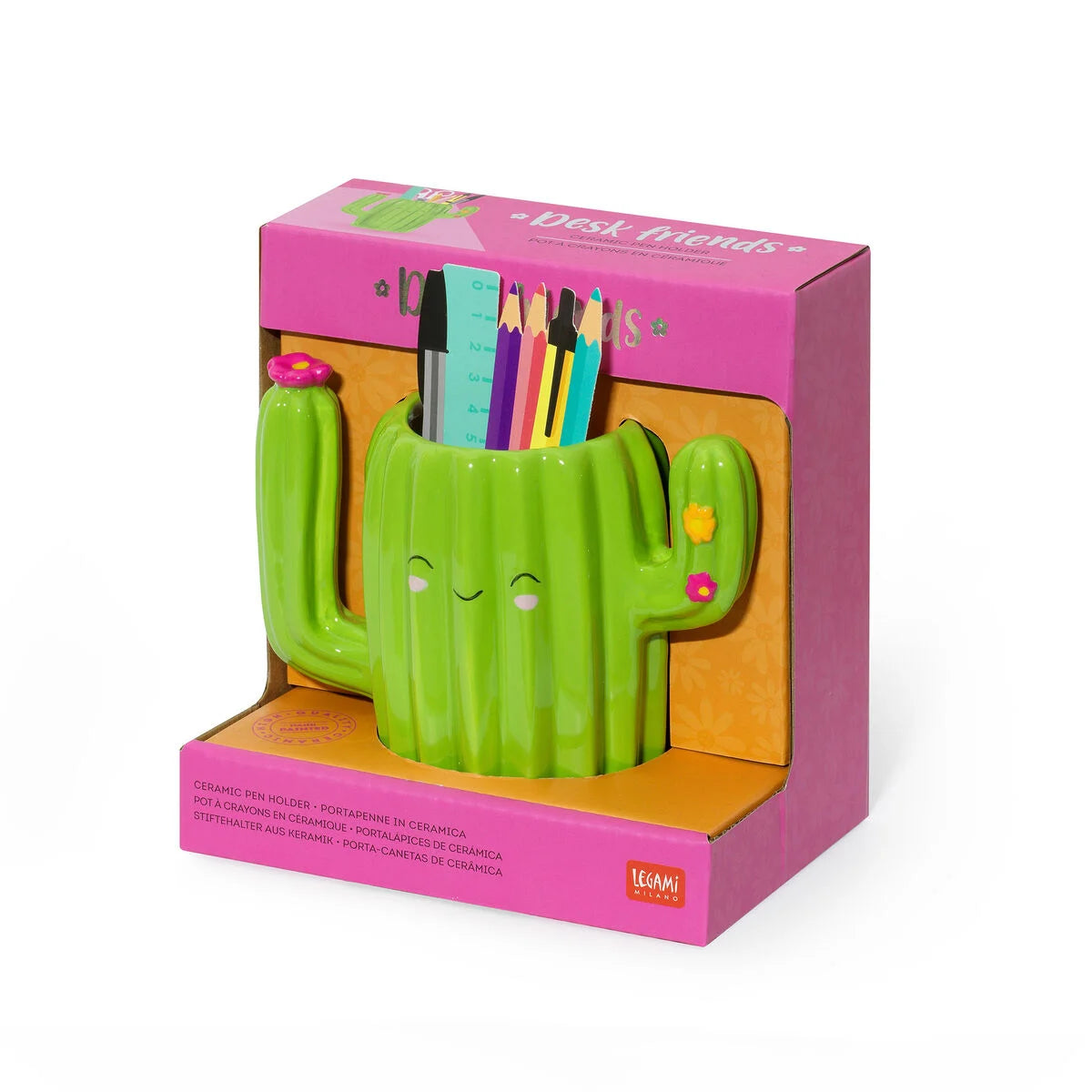 Legami - Pot à Crayons en Céramique - Cactus