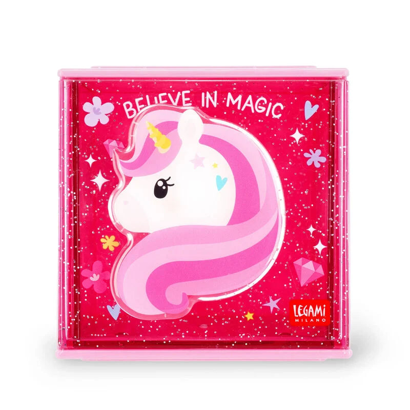 Legami - Boîte empilable de bureau - Licorne Cutie Cube