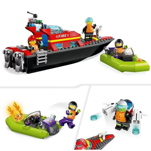 LEGO - City - Le Bateau de Sauvetage des Pompiers