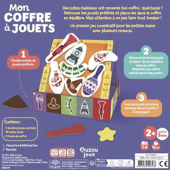 Jeu Mon coffret à jouets - Auzou