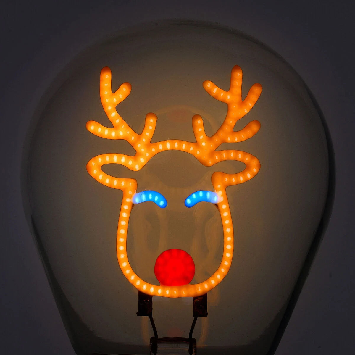 Legami - Lampe Décorative de Table en Forme d’Ampoule - Renne - Bulb Fiction