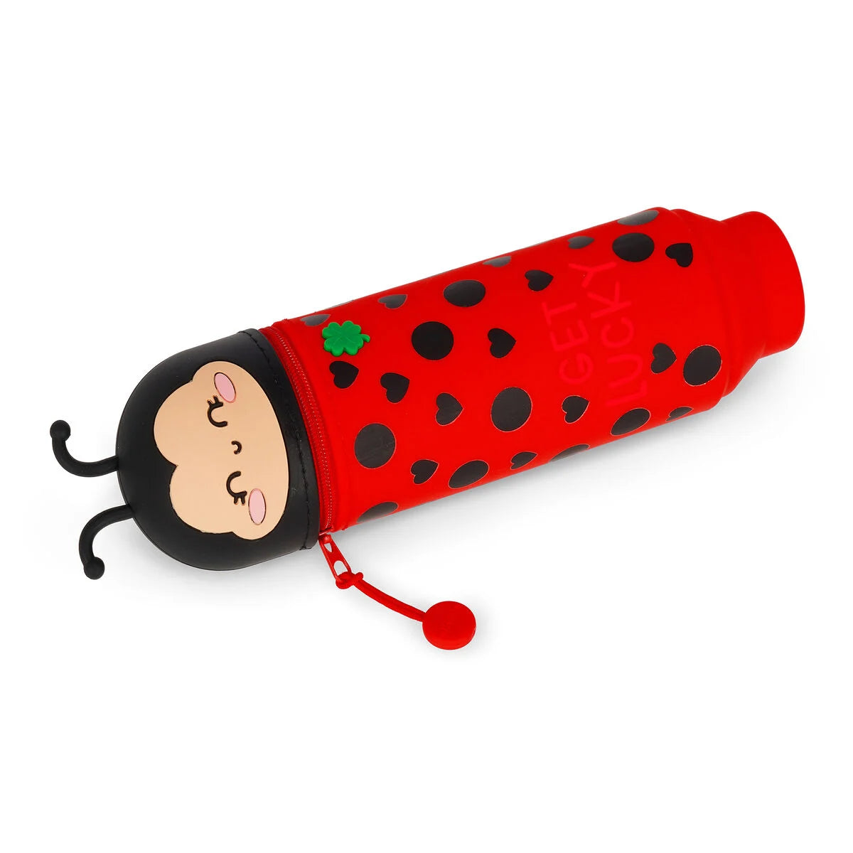 Legami - Trousse 2 en 1 en Silicone Ladybug « Get Lucky»