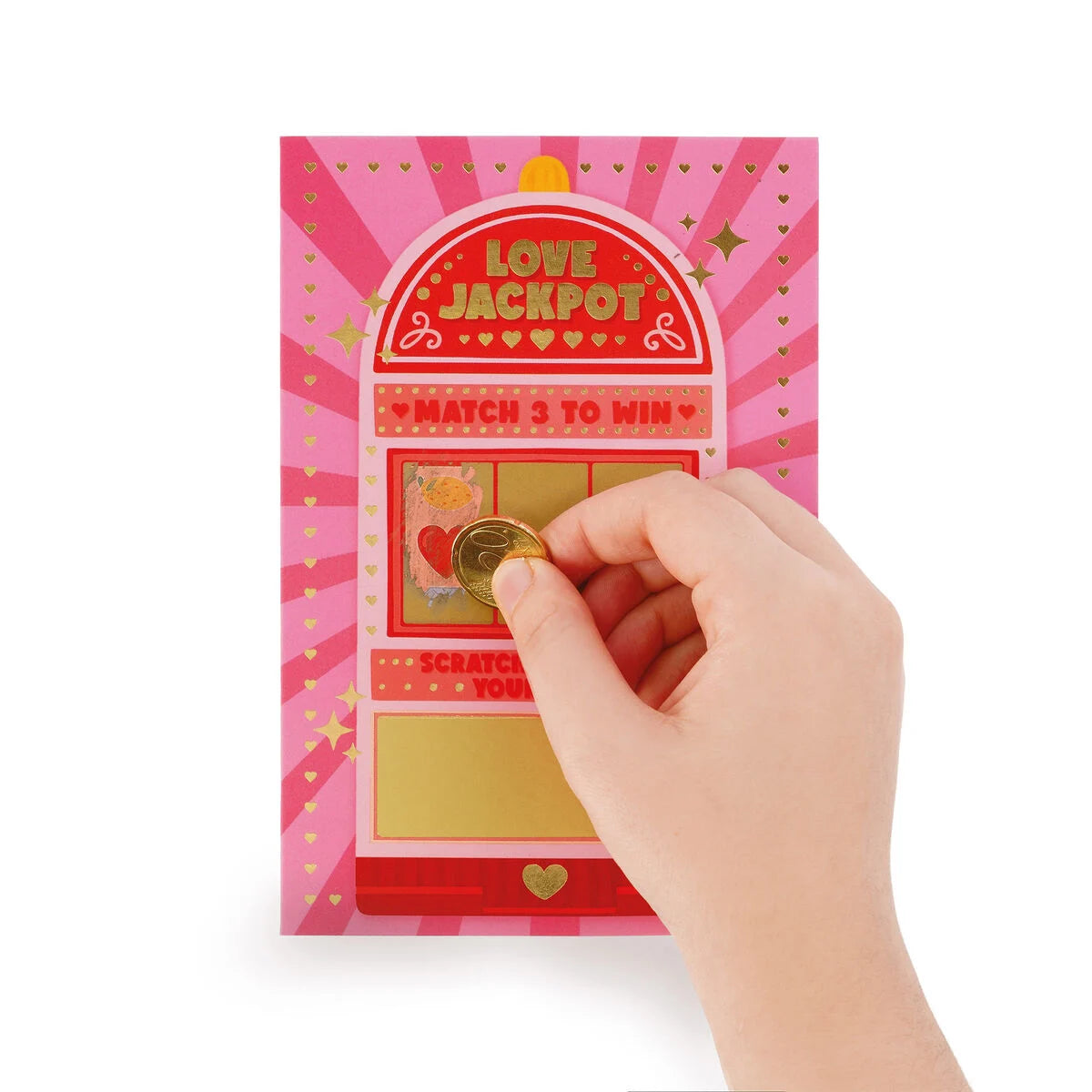 Legami - Carte de Vœux à Gratter - Love Jackpot
