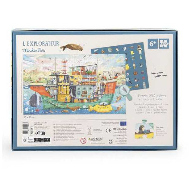 Puzzle - 200 pièces - Le bateau - Moulin Roty