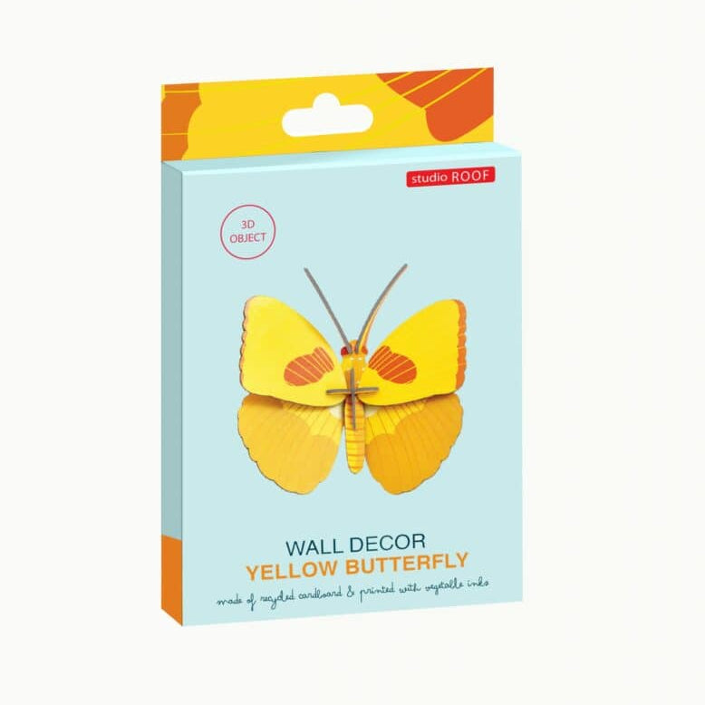 Studio Roof - Papillon jaune - Décoration murale