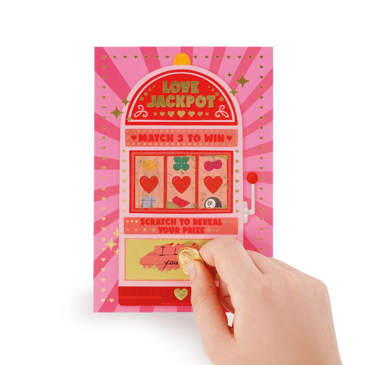 Legami - Carte de Vœux à Gratter - Love Jackpot