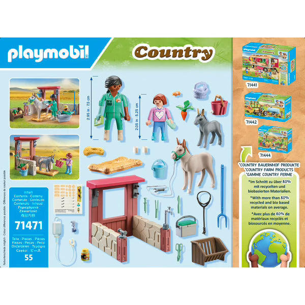 Playmobil - Country - Vétérinaire avec animaux de la ferme