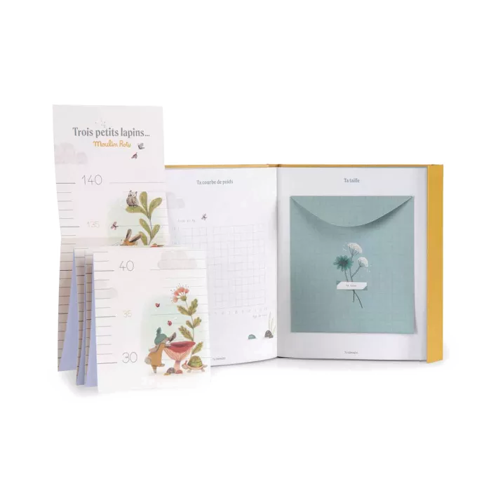 Livre de naissance Trois Petits Lapins - Moulin Roty