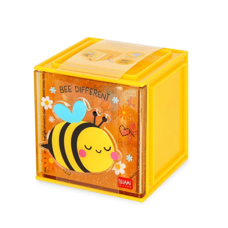 Legami - Boîte empilable de bureau - Abeille Cutie Cube