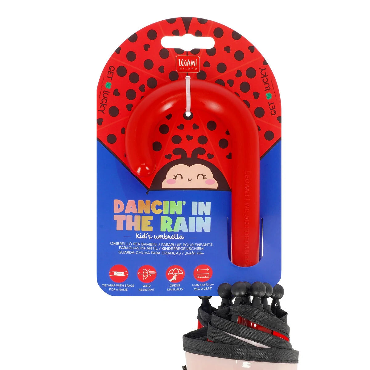 Legami - Parapluie pour Enfant Ladybug - Dancin' in the Rain