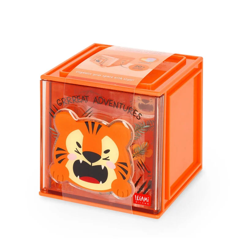 Legami - Boîte empilable de bureau - Tigre Cutie Cube
