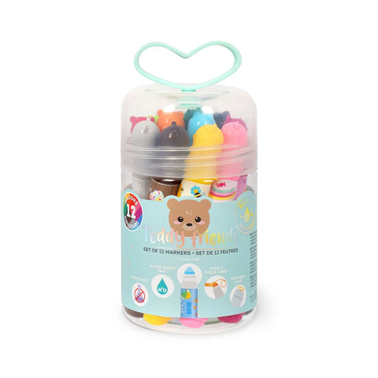Legami - Set de 12 feutres - Teddy Friends