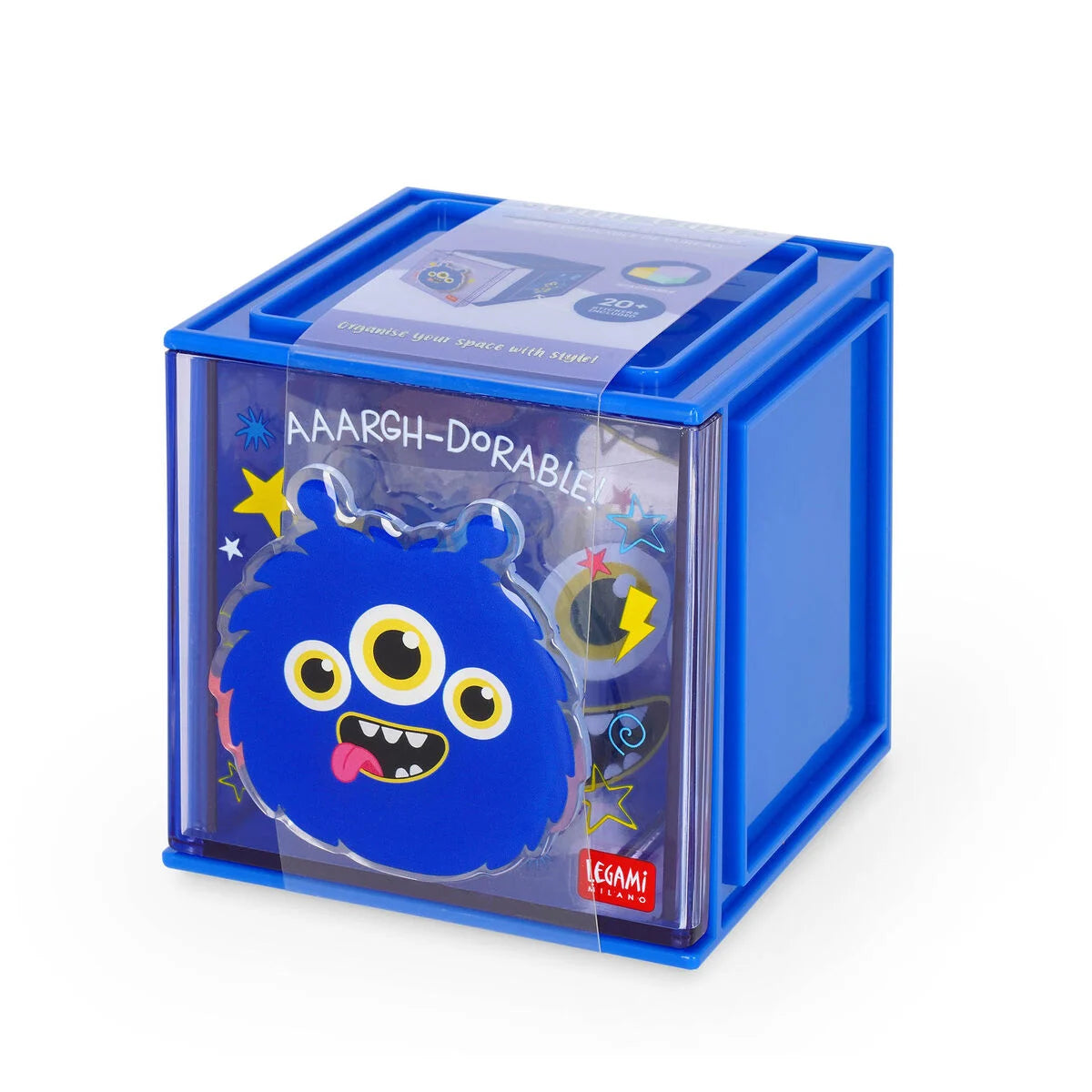 Legami - Boîte empilable de bureau - Monstre Cutie Cube