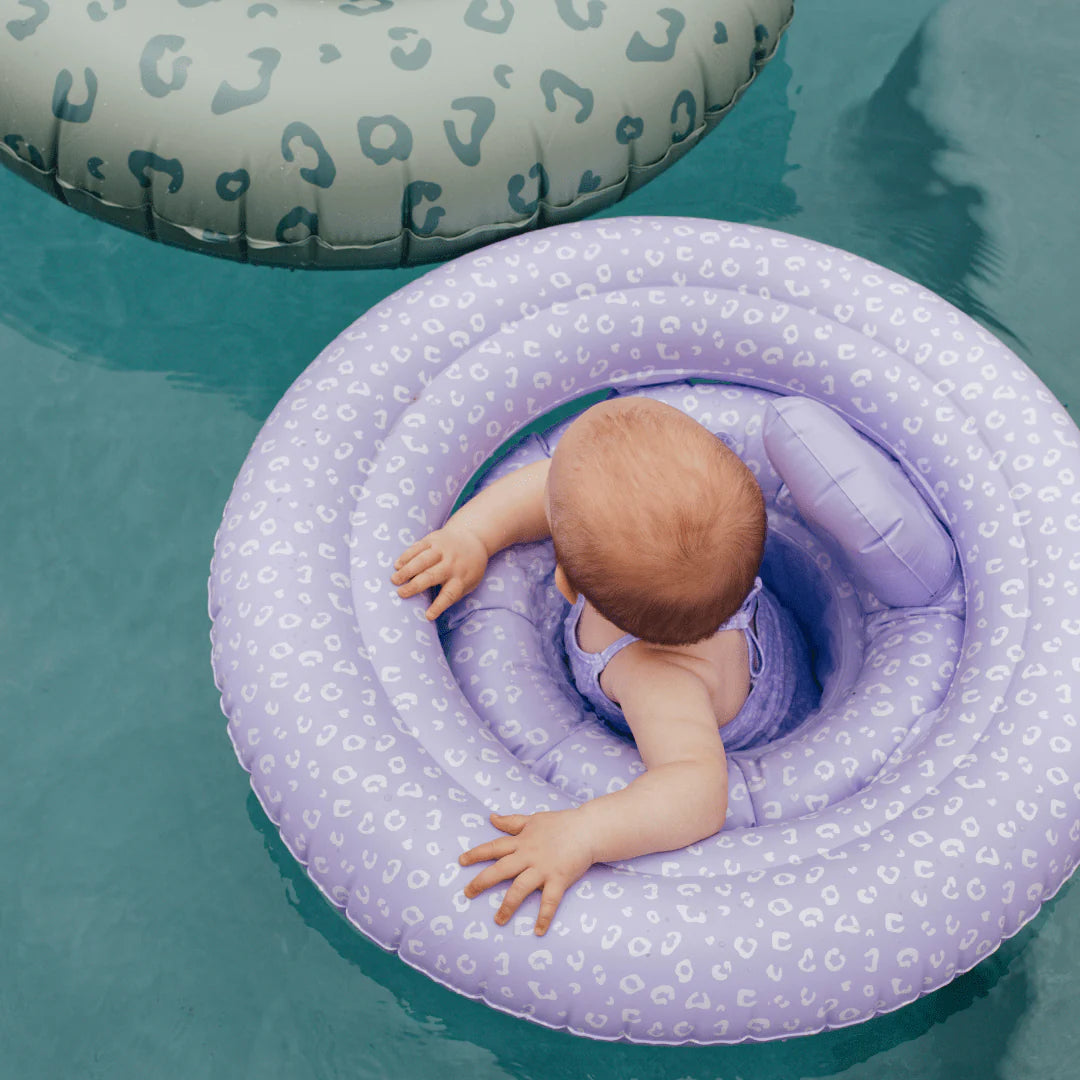 Bouée pour bébés - Léopard lila 0-1 an