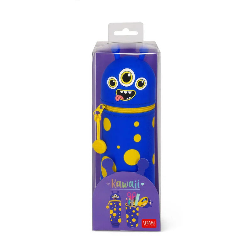 Legami - Trousse 2-en-1 ronde en silicone - Monstre