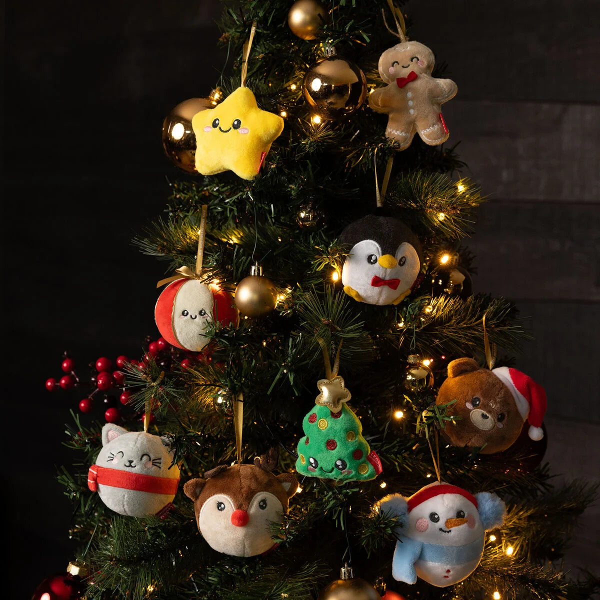 Legami - Décoration de Noël en peluche - Bonhomme de neige
