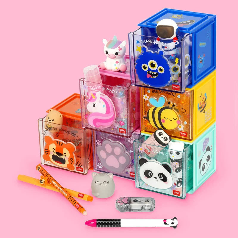 Legami - Boîte empilable de bureau - Tigre Cutie Cube