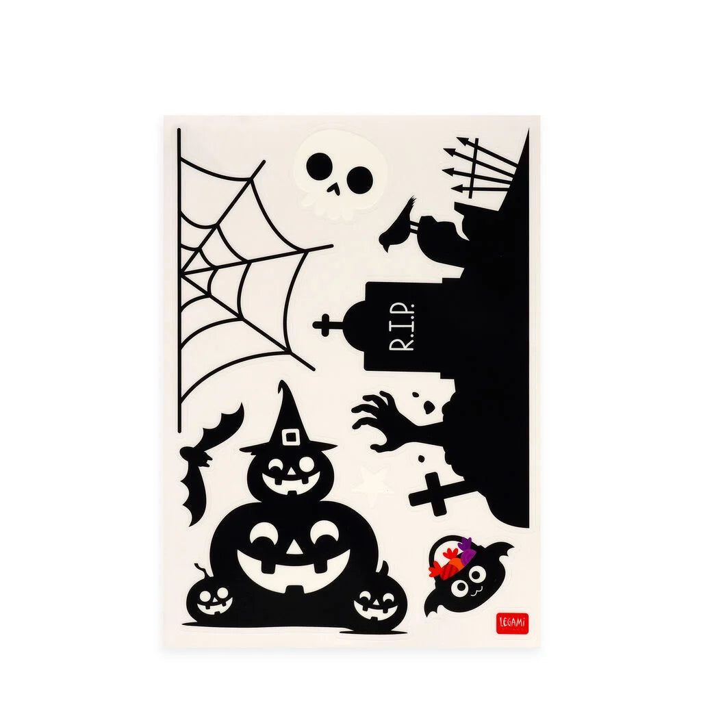 Legami - Lot de 40 Autocollants Fenêtre Windo-Wow - Halloween