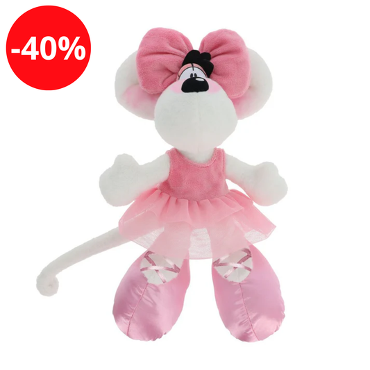 Diddl - Peluche 30 cm - Diddlina en robe ballerina