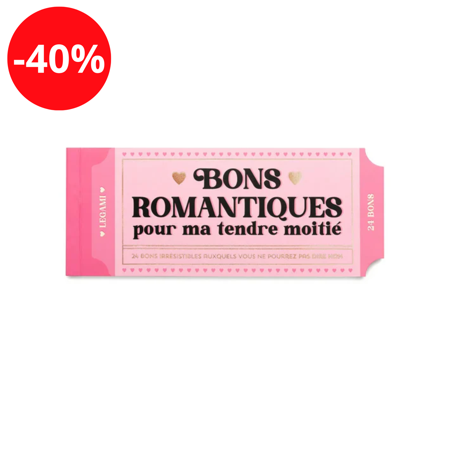 Legami - Carnet de 24 Bons Romantiques - Français