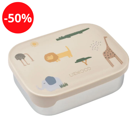 Liewood - Boîte à goûter Arthur – Safari – Sable