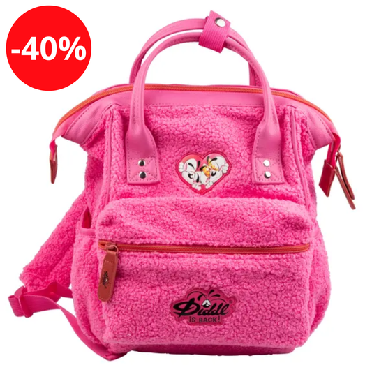 Diddl - Sac à dos en peluche rose