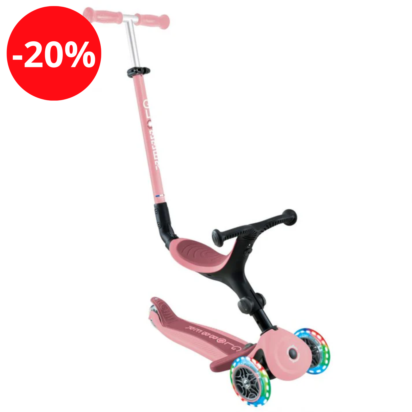 Trottinette évolutive - Rose - Globber