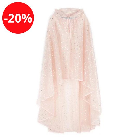Cape fée étoile argent - Rose - Ratatam