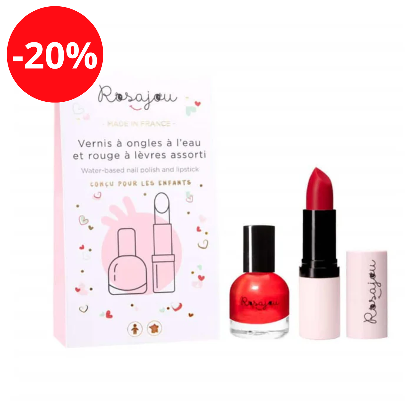 Duo De Rouge à lèvres et vernis – Madame - Rosajou