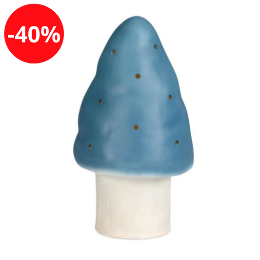 Lampe Champignon - Taille petite - Couleur Bleu Jean - Egmont Toys