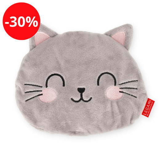 Legami - Bouillotte Sèche aux Graines de Lin - Chat - Warm Cuddles