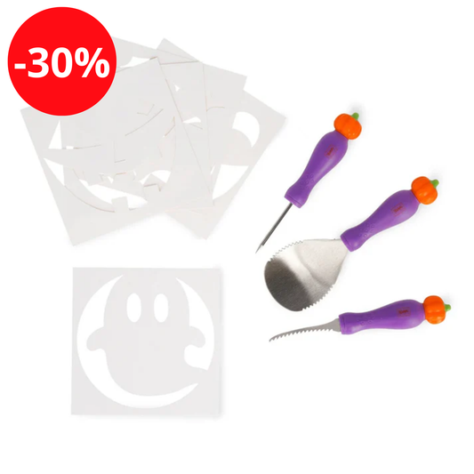 Legami - Kit de Sculpture pour Citrouille d'Halloween - Carve & Scare - Halloween