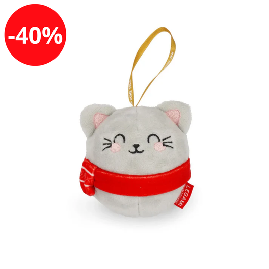 Legami - Décoration de Noël en peluche - Chat