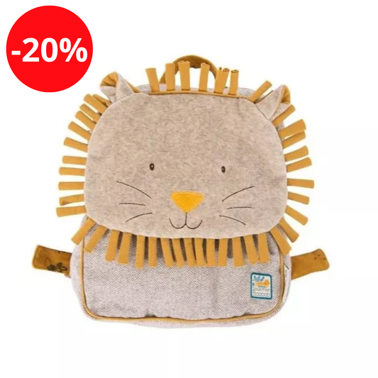 Sac à dos lion Sous mon baobab - Moulin Roty