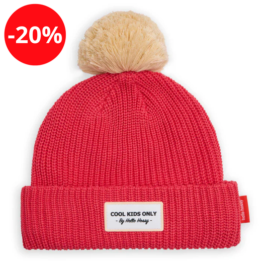 Bonnet - Color Block Framboise - 2-5 ans - Hello Hossy