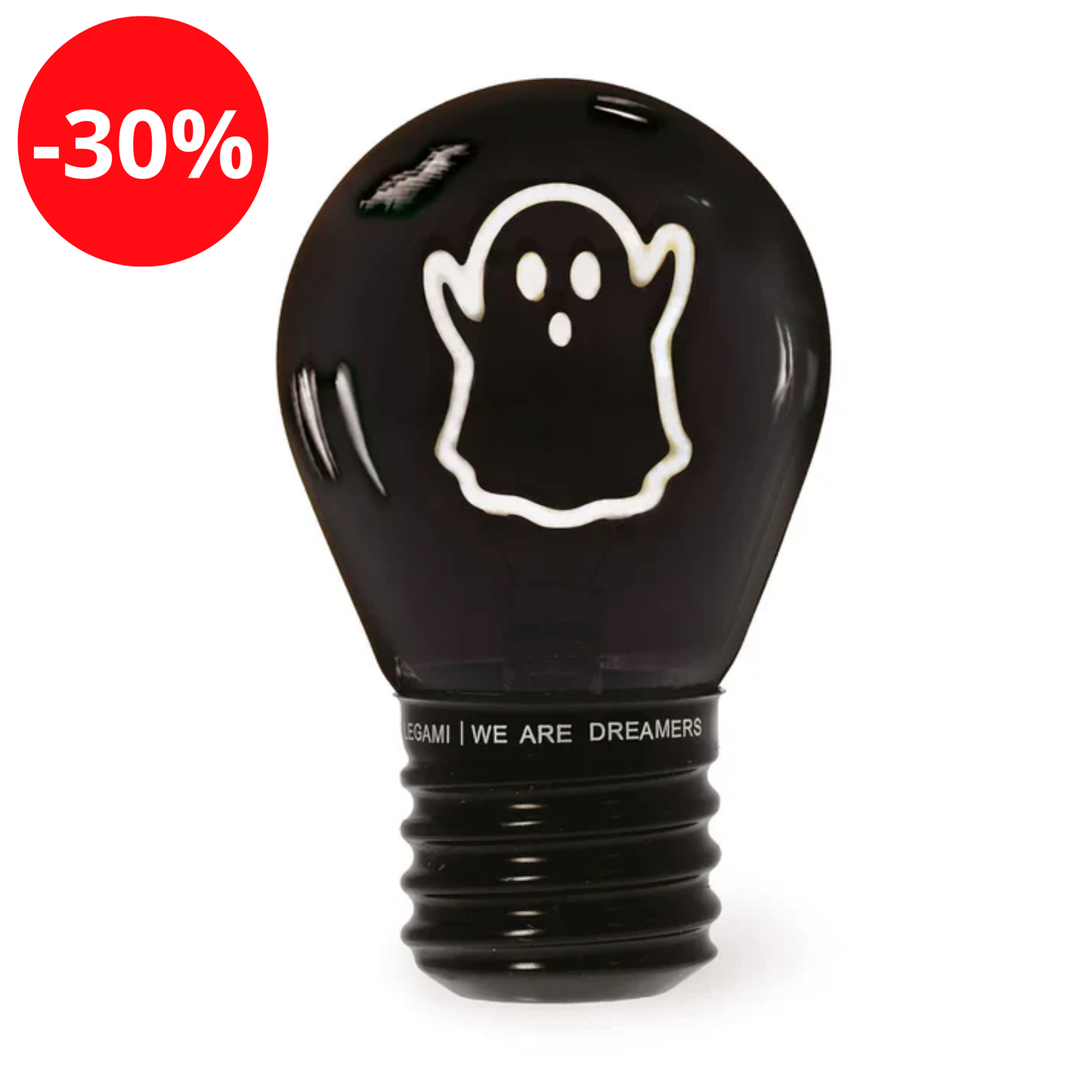 Legami - Lampe Décorative de Table en Forme d’Ampoule - Fantôme - Halloween