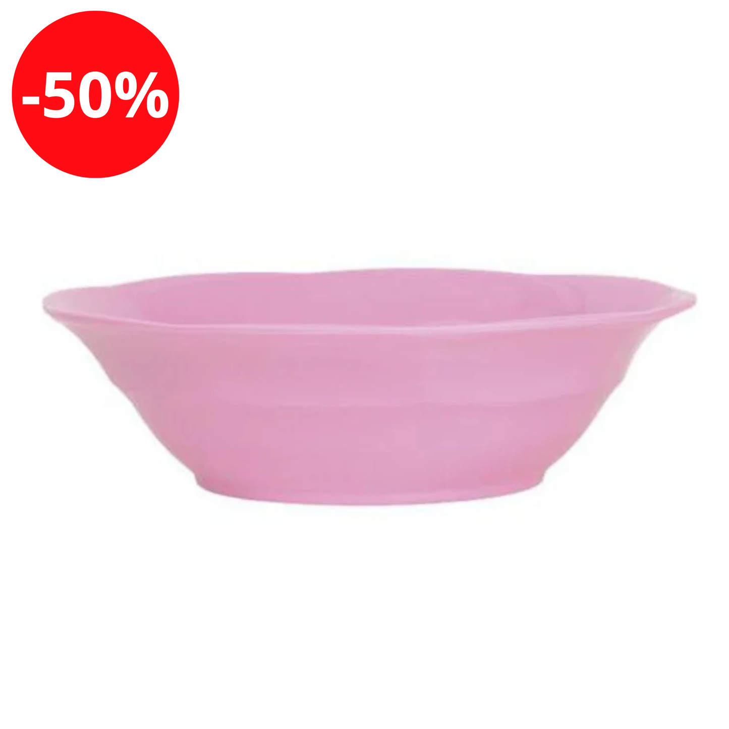 Assiette creuse en mélamine rose - Rice
