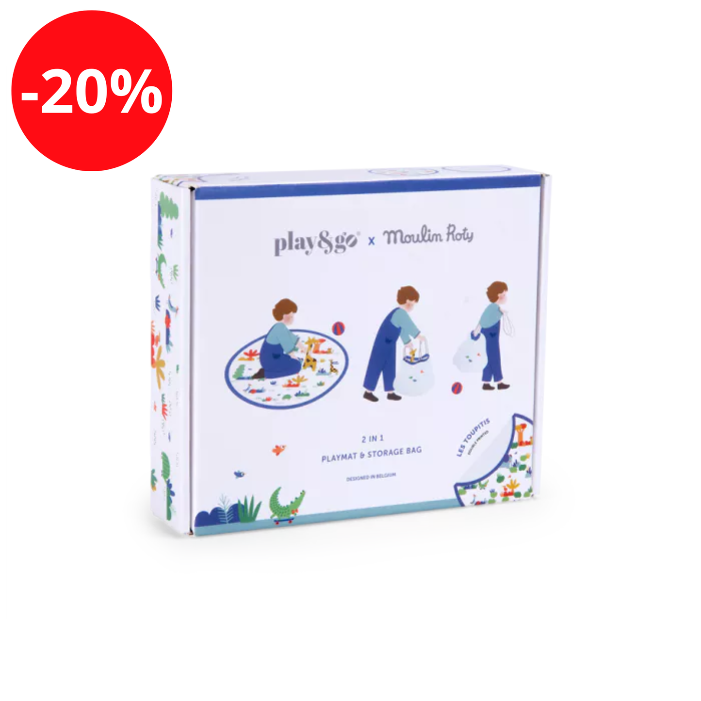 Tapis de jeu et sac de rangement Les toupitis - Moulin Roty