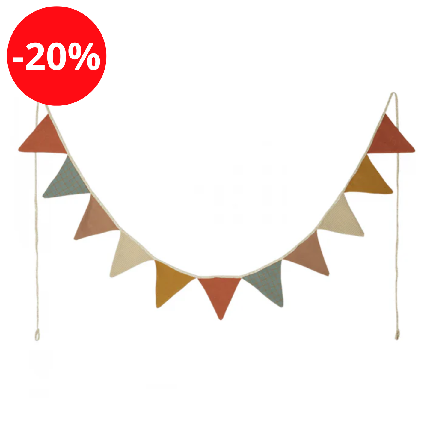 Guirlande de 11 Fanions – Multicolore – Maileg